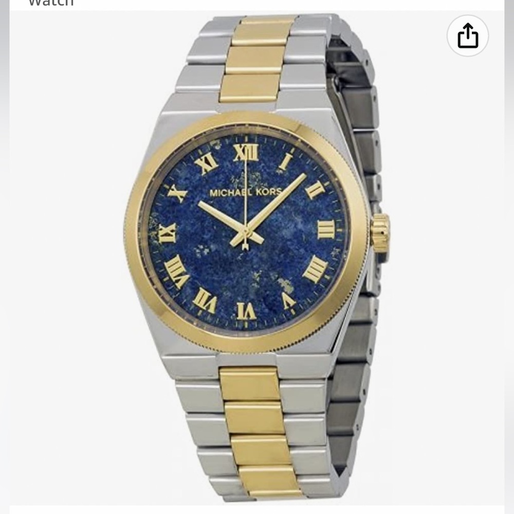 Michael Kors MK5893 Blue Lapis Dial Channing Two-tone Stainless Steel Watch - Picture 1 of 7